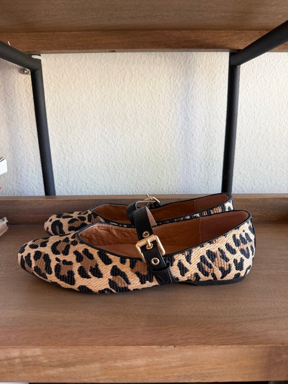 DV by DOLCE VITA Mulaney Mary Jane flats in leopard print NEW 9.5 - Picture 6 of 8